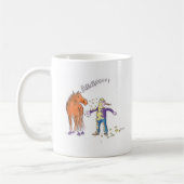 Mug Le cheval éternue bande dessinée drôle (Gauche)