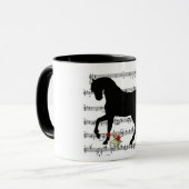 Mug Le cheval français de musique s'est levé (Devant gauche)