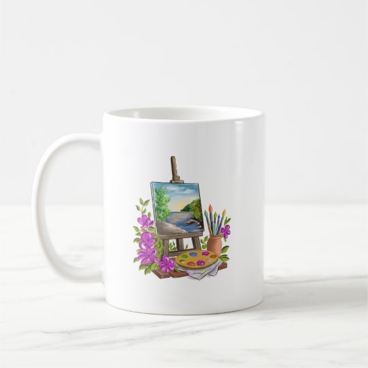 Mug Le chevalet du peintre (Gauche)