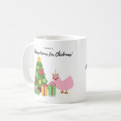 Mug Le chickopotamus pour Noël (Devant gauche)