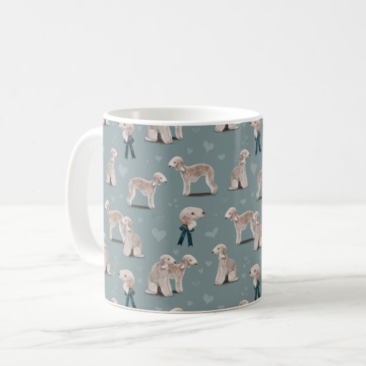 Mug Le chien Bedlington Terrier (Devant gauche)