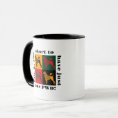 Mug Le chien d'eau portugais intelligent (Devant gauche)