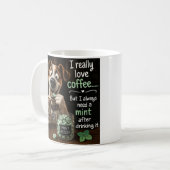 Mug Le Chien dit la vérité sur la consommation de Café (Devant gauche)