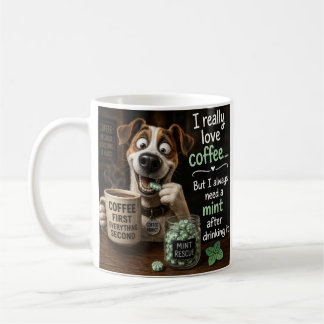 Mug Le Chien dit la vérité sur la consommation de Café
