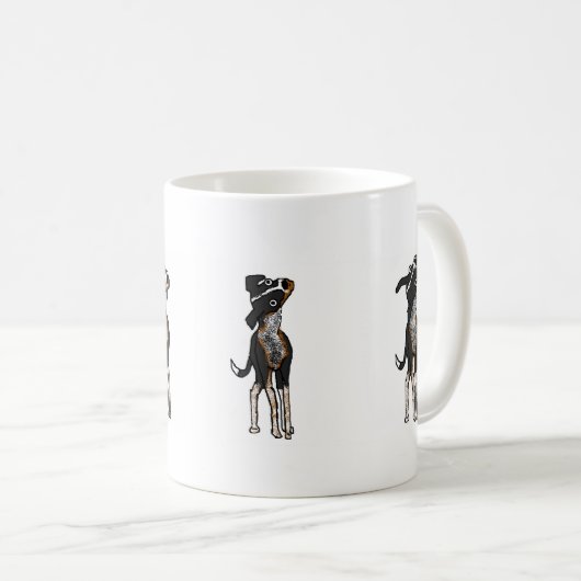 Mug Le chien est confus (Devant droit)