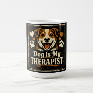 Mug Le chien est mon thérapeute – Amour de santé menta