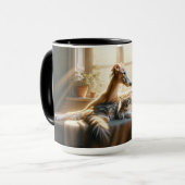 Mug Le chien et le chat qui bouillonnent. (Devant gauche)