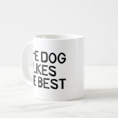 Mug Le chien m'aime (Devant gauche)