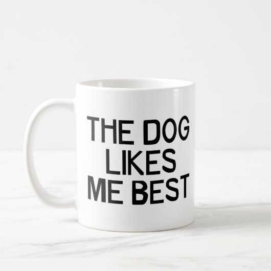 Mug Le chien m'aime (Gauche)