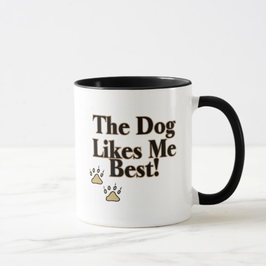 Mug Le chien m'aime meilleur (Droite)