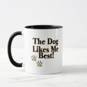Mug Le chien m'aime meilleur (Gauche)
