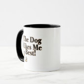 Mug Le chien m'aime meilleur (Devant gauche)