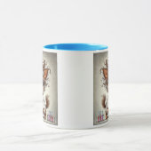 Mug Le chien scientifique et son expérience. (Centre)