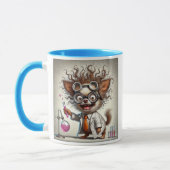 Mug Le chien scientifique et son expérience. (Gauche)