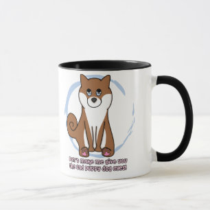 Mug Le chien triste observe Shiba Inu