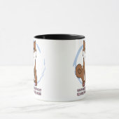Mug Le chien triste observe Shiba Inu (Centre)