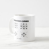 Mug Le chiffre du franc-maçon (cryptographie) (Devant gauche)