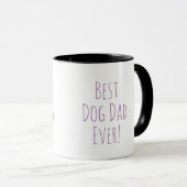 Mug Le chiot de Corgi 'Meilleur papa de chien jamais ! (Devant droit)