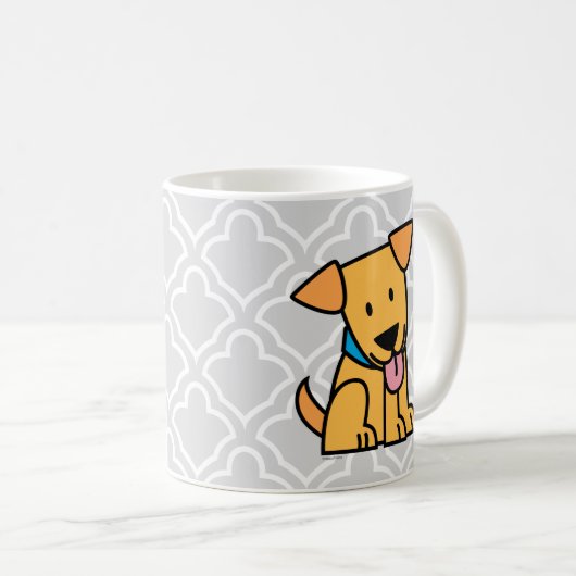 Mug Le chiot de labrador retriever reposent le chiot (Devant droit)