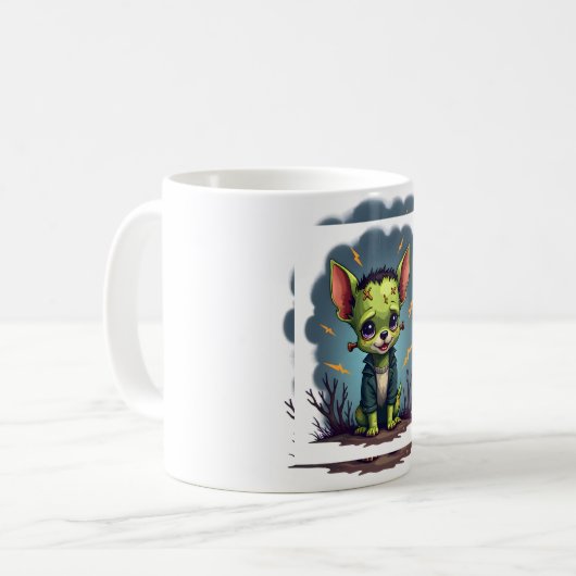 Mug Le choc Frankenstein Chihuahua (Devant gauche)