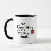 Mug Le Chocolat Chaud Est Comme Un Hug, De L'Intérieur (Gauche)