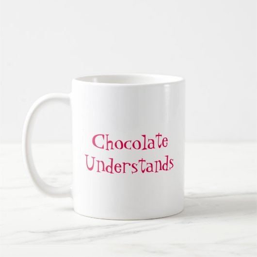 Mug Le chocolat comprend (Gauche)