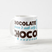 Mug Le chocolat comprend [le bleu] (Devant gauche)