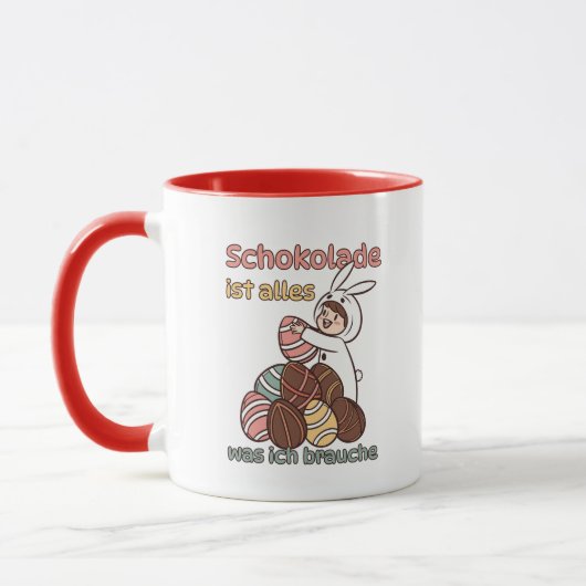 Mug Le chocolat est tout ce dont j'ai besoin (Gauche)
