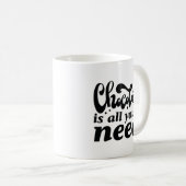 Mug Le Chocolat Est Tout Ce Dont Vous Avez Besoin (Devant droit)