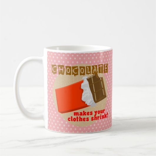 Mug Le Chocolat Rend Vos Vêtements Réduits ! (Gauche)