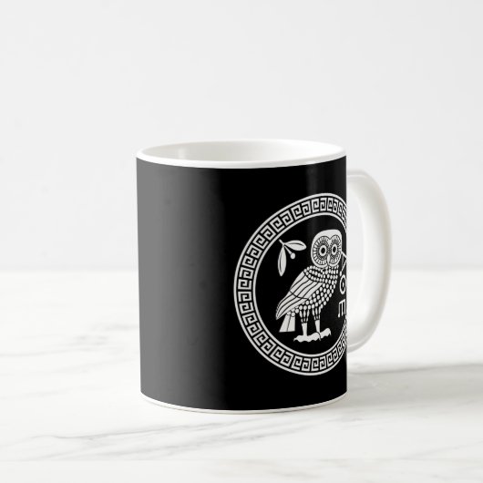 Mug Le Chouette D'Athéna La Mythologie Grecque Ancienn (Devant droit)
