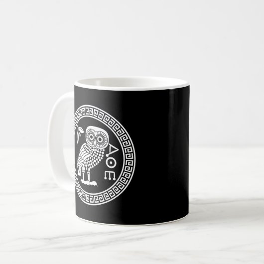 Mug Le Chouette D'Athéna La Mythologie Grecque Ancienn (Devant gauche)