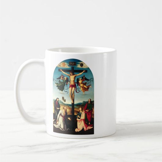 Mug Le Christ crucifié avec la Vierge Marie (Gauche)