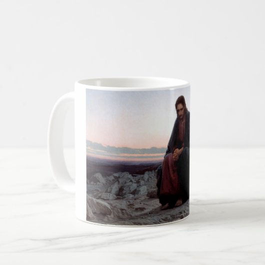 Mug Le Christ dans le désert, Ivan Kramskoi (Devant gauche)