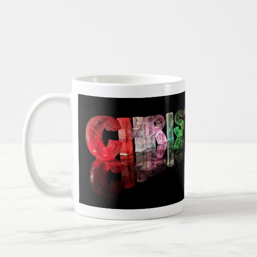 Mug Le Christopher nommé dans les lumières 3D (Gauche)