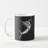 Mug Le chrome aiment Marlin sur la fibre de carbone (Gauche)