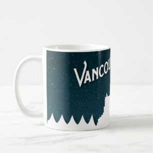 Mug Le ciel de Vancouver de nuit au port de Coal