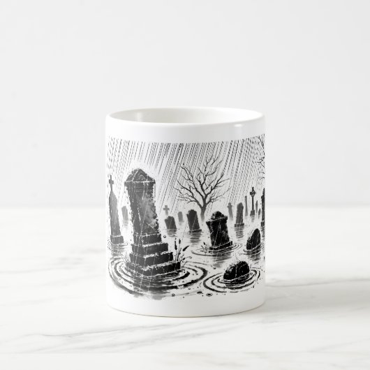 Mug Le cimetière baisé par la pluie (Centre)