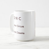 Mug Le cirque du DNC (Devant gauche)