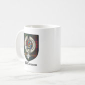 Mug Le clan de McLennan Crest le tartan d'insigne (Devant gauche)