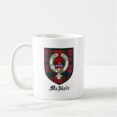 Mug Le clan de McNair Crest le tartan d'insigne (Gauche)