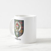 Mug Le clan de McWhirter Crest le tartan d'insigne (Devant gauche)