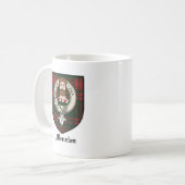Mug Le clan de Menzies Crest le tartan d'insigne (Devant gauche)