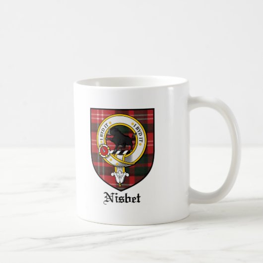 Mug Le clan de Nisbet Crest le tartan d'insigne (Droite)