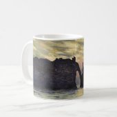 Mug Le Cliff Etretat, coucher de soleil de Claude Mone (Devant gauche)