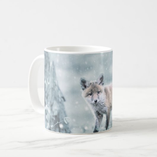 Mug Le club Fox dans la neige (Devant gauche)