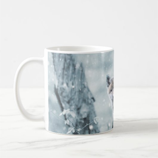 Mug Le club Fox dans la neige (Gauche)