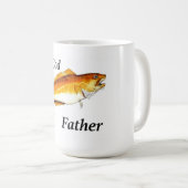 Mug Le Cod Père idéal de pêche présent. (Devant droit)