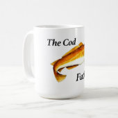 Mug Le Cod Père idéal de pêche présent. (Devant gauche)