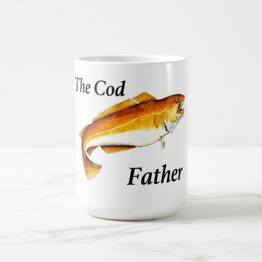 Mug Le Cod Père idéal de pêche présent. (Centre)